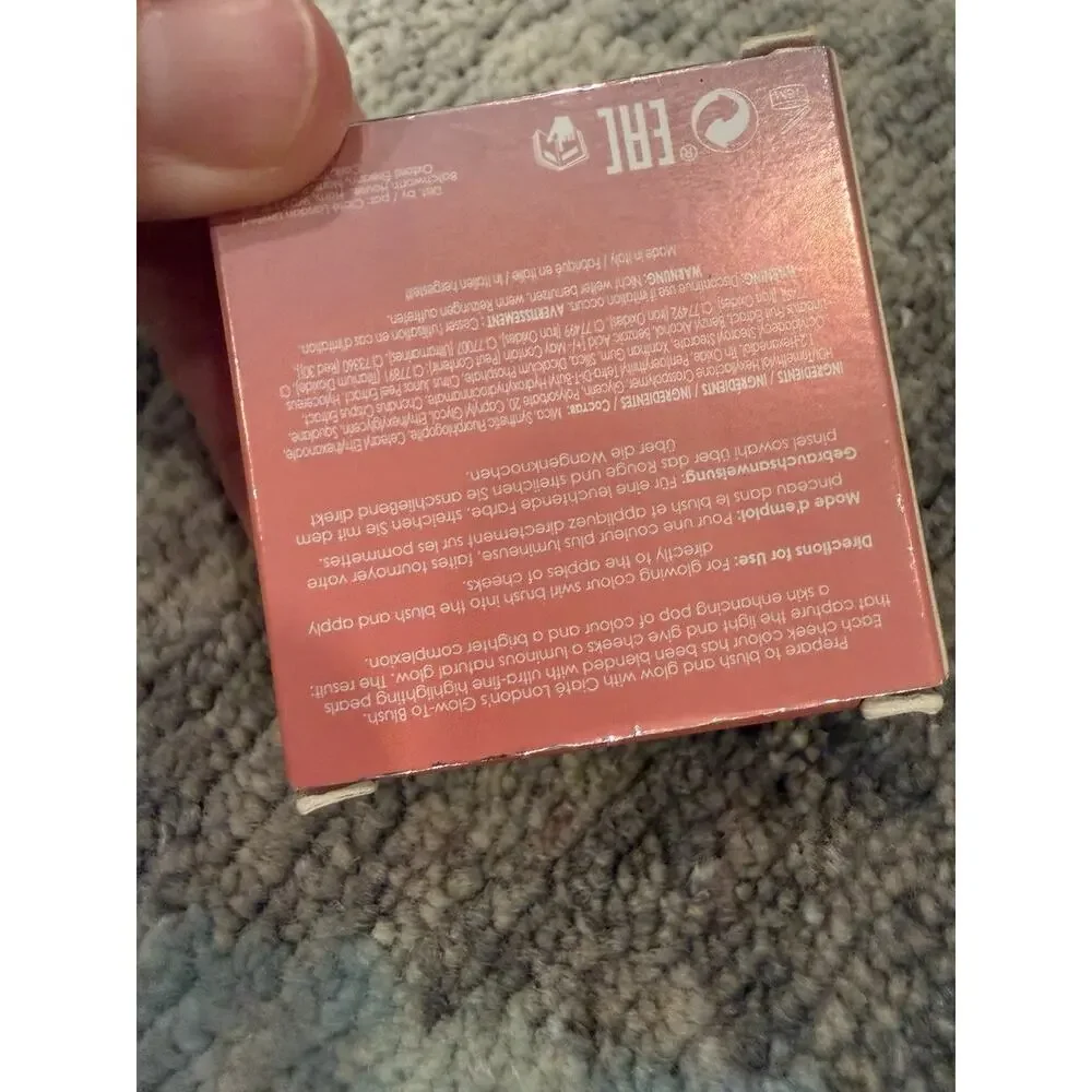 Ciate London Glow To Blush Vegan Illuminating Blush In Tempt Me NIB NEW $25